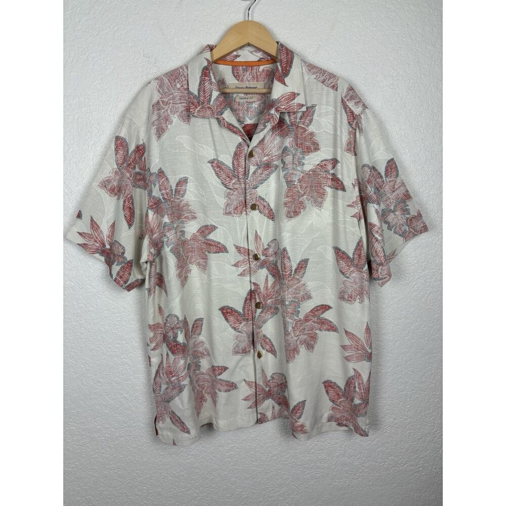 Tommy Bahama Men’s Hawaiian Shirt Size XL‎ Silk Tropical Beach Vacation Cruise